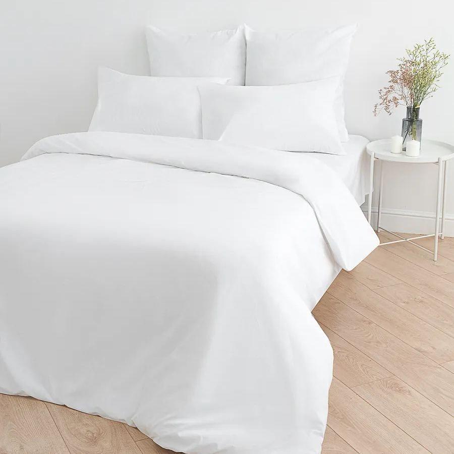 Linge de lit en calicot blanchi, 142 g/m² – résistance délicate